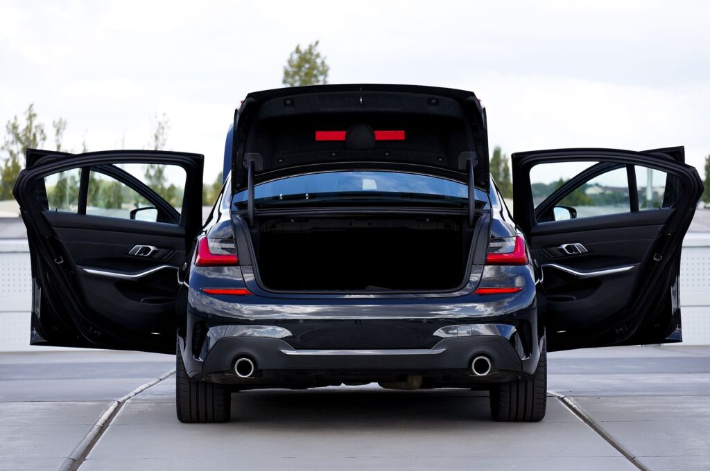 parked open car